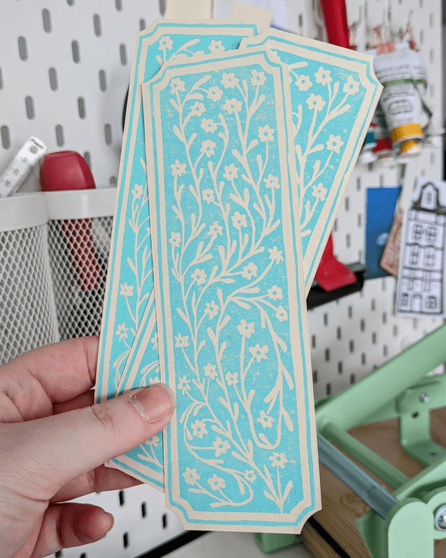 Marque page fleuri 