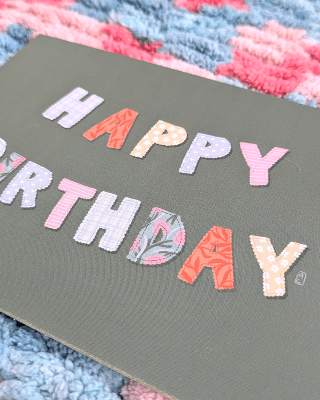Carte "Happy Birthday" 
