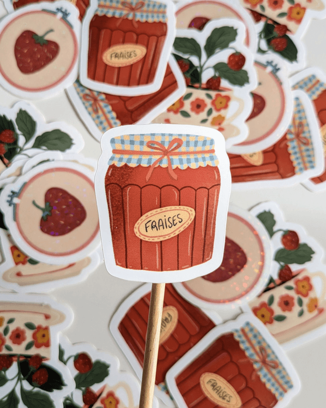 Stickers collection « Fraises des bois »