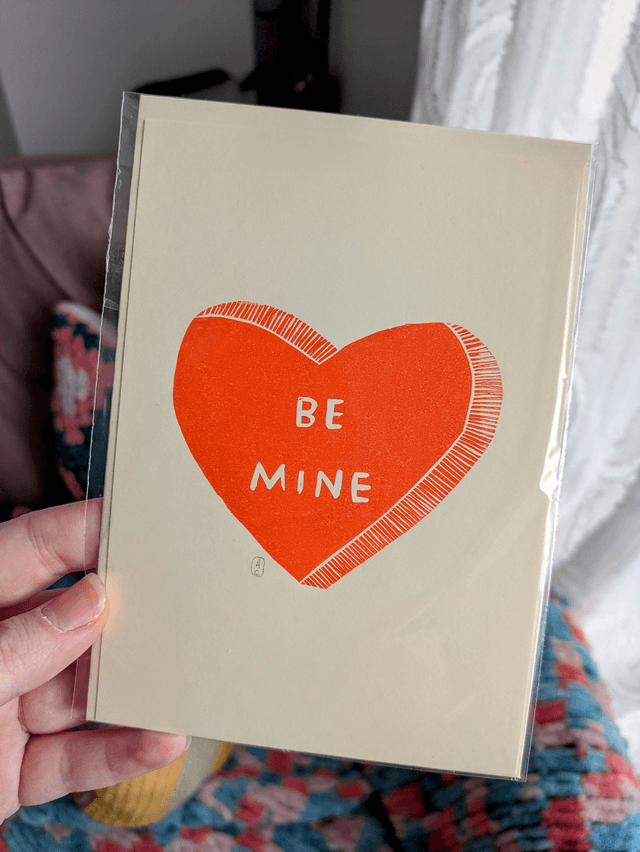 Carte de St-Valentin rouge