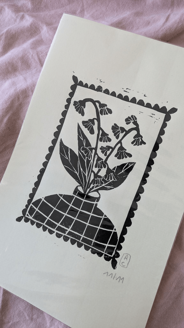 Portrait fleuri "Muguet" 