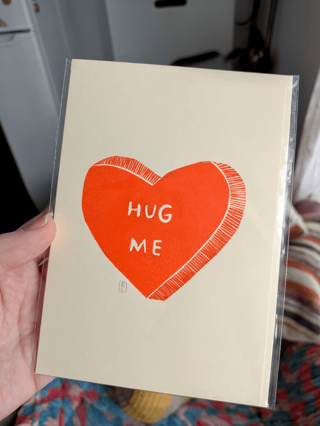 Carte de St-Valentin rouge