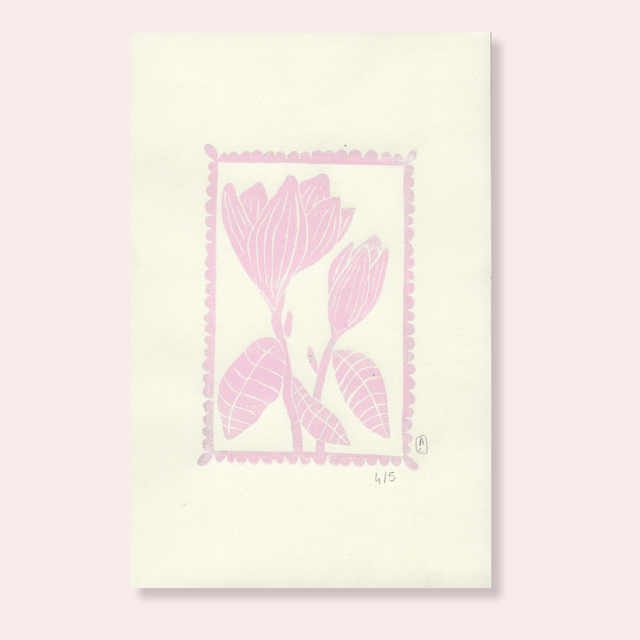 Portrait fleuri "Magnolia"