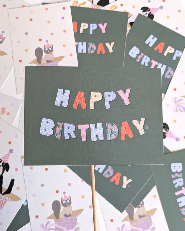 Carte "Happy Birthday" 