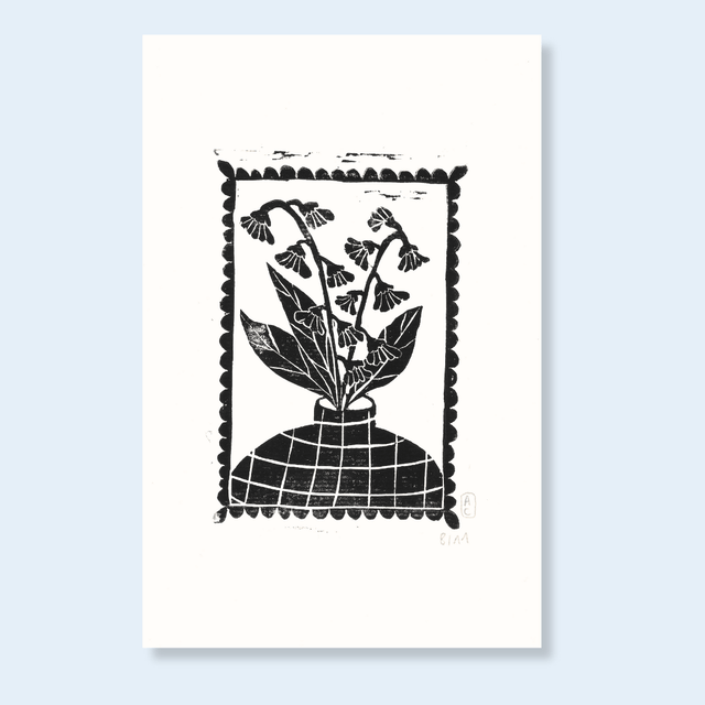 Portrait fleuri "Muguet" 