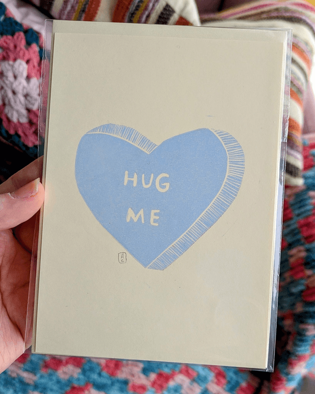 Carte de St-Valentin Bleu