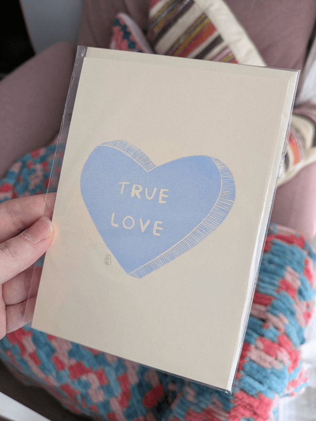 Carte de St-Valentin Bleu