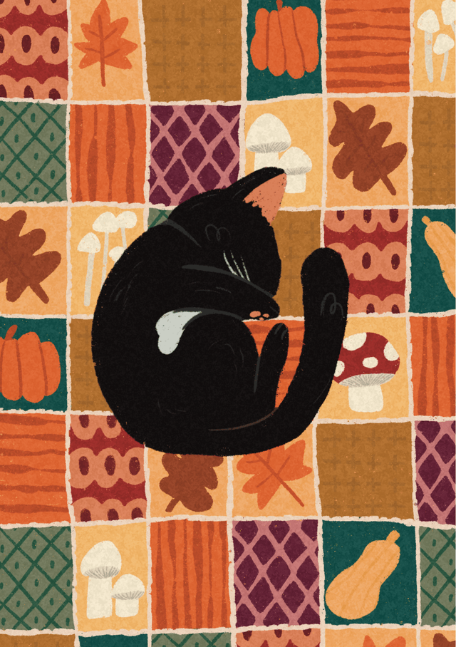 Print - Chat d'automne