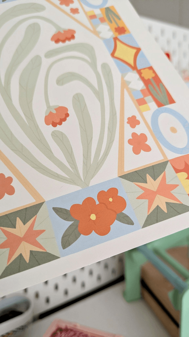 Print - Flower power (défauts)