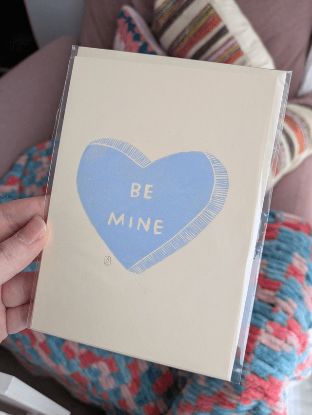 Carte de St-Valentin Bleu