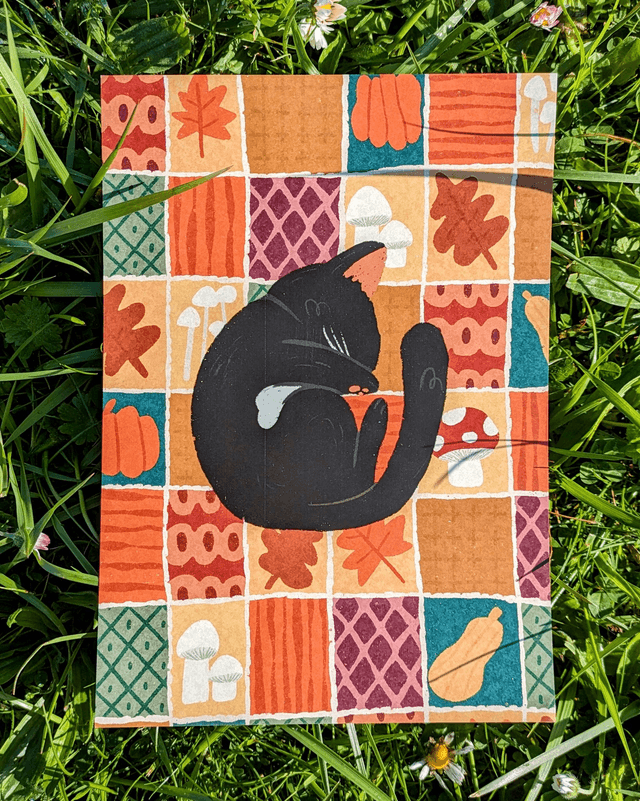Print - Chat d'automne