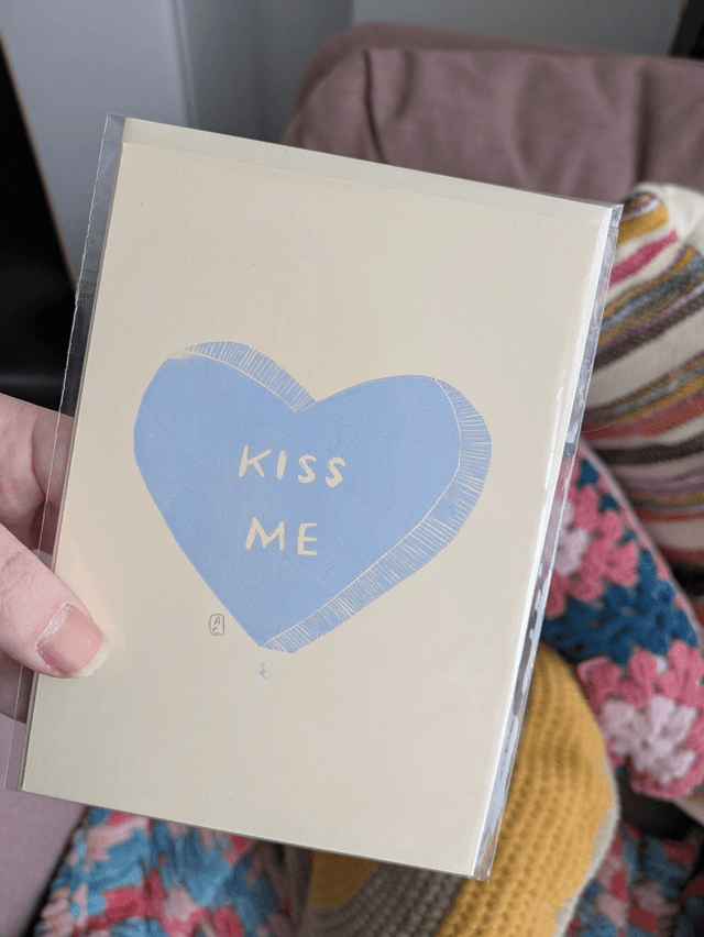 Carte de St-Valentin Bleu