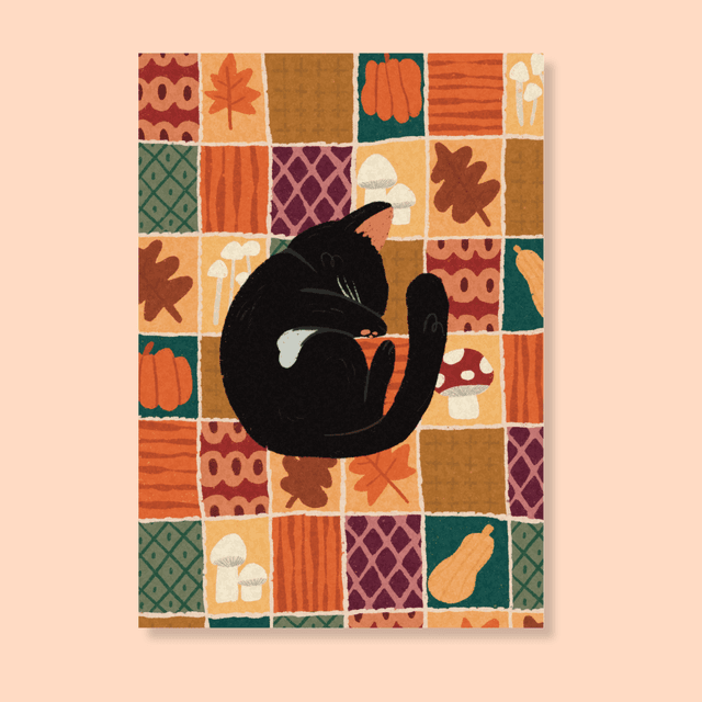 Print - Chat d&#039;automne