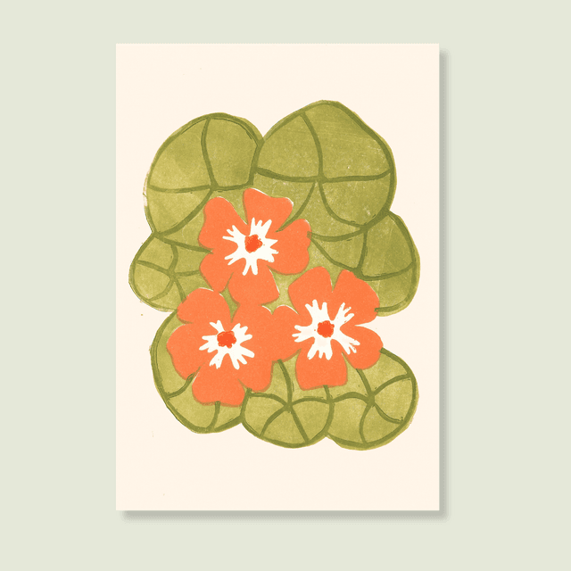 Carte &quot;Les capucines&quot;